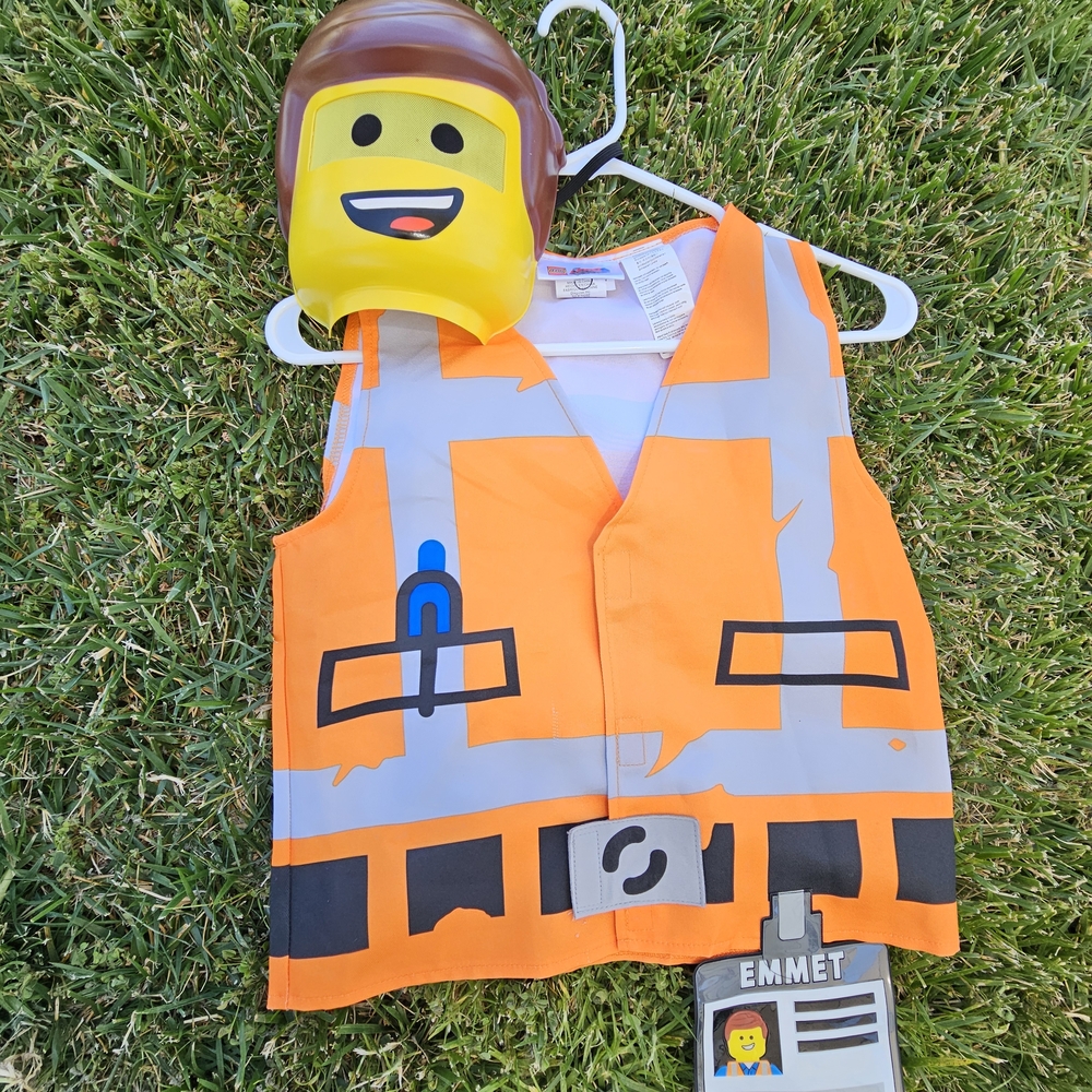 Lego Emmet Kids Costume - Orange and Yellow